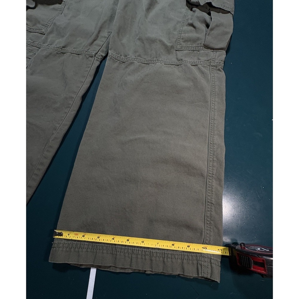 Aeropostale Cargo Pants Womens XL Green Utility Baggy Wide Leg Loose Y2K Relaxed - Picture 14 of 14